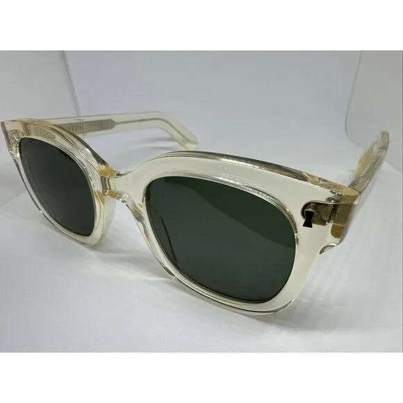 Cubitts Designer Kingly Clear Gold Frame 48mm Sunglasses